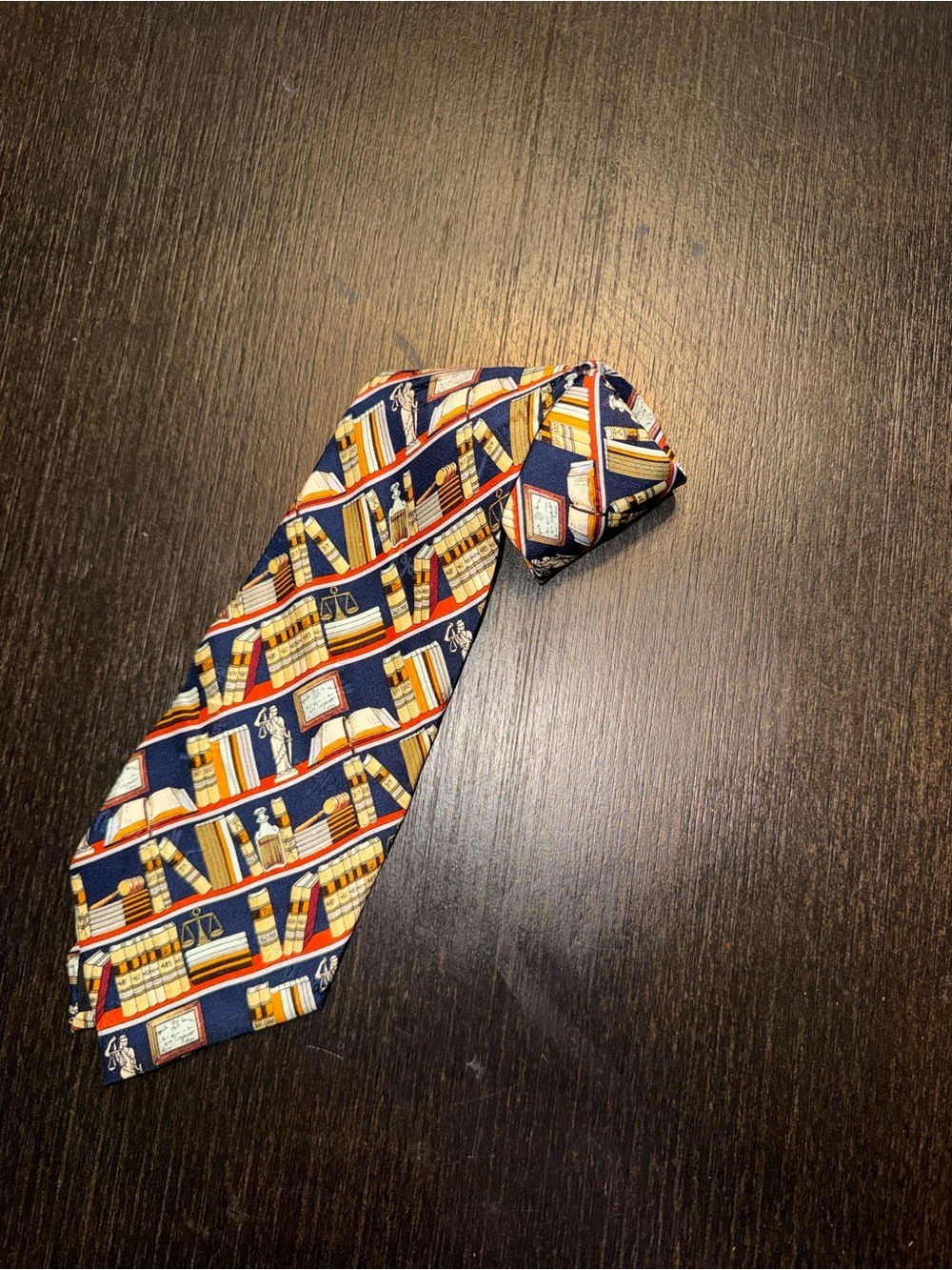 1994 Nicole Miller 100% Silk Tie with a Business Law Print